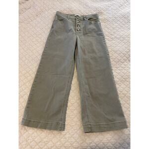 Scotch & Soda The Wave High Rise Wide leg Crop Button Fly Womens Jeans Size 8/29